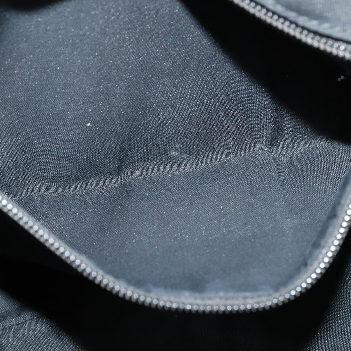 GUCCI GG Canvas Shoulder Bag Black Silver 181092 Auth BA4964