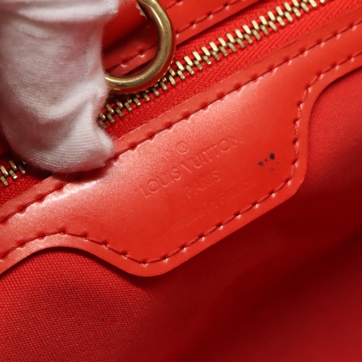 LOUIS VUITTON Monogram Vernis Wilshire PM Bag Orenge Sunset M93644 Auth BA4975
