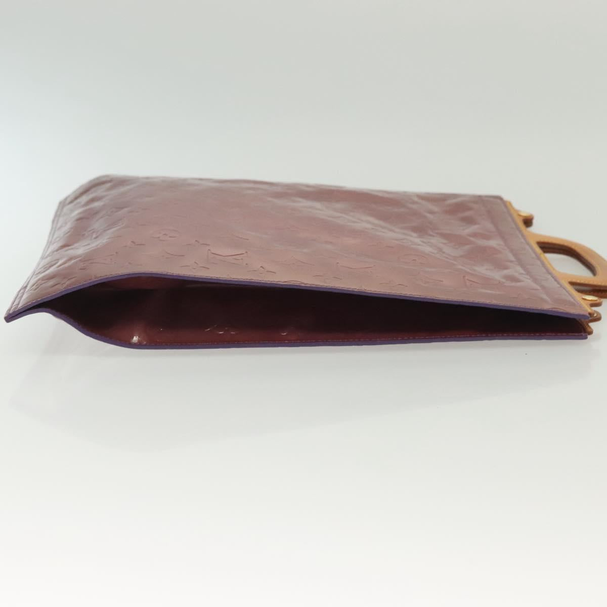 LOUIS VUITTON Monogram Vernis Stanton Tote Bag Purple Viole M91079 Auth BA4977