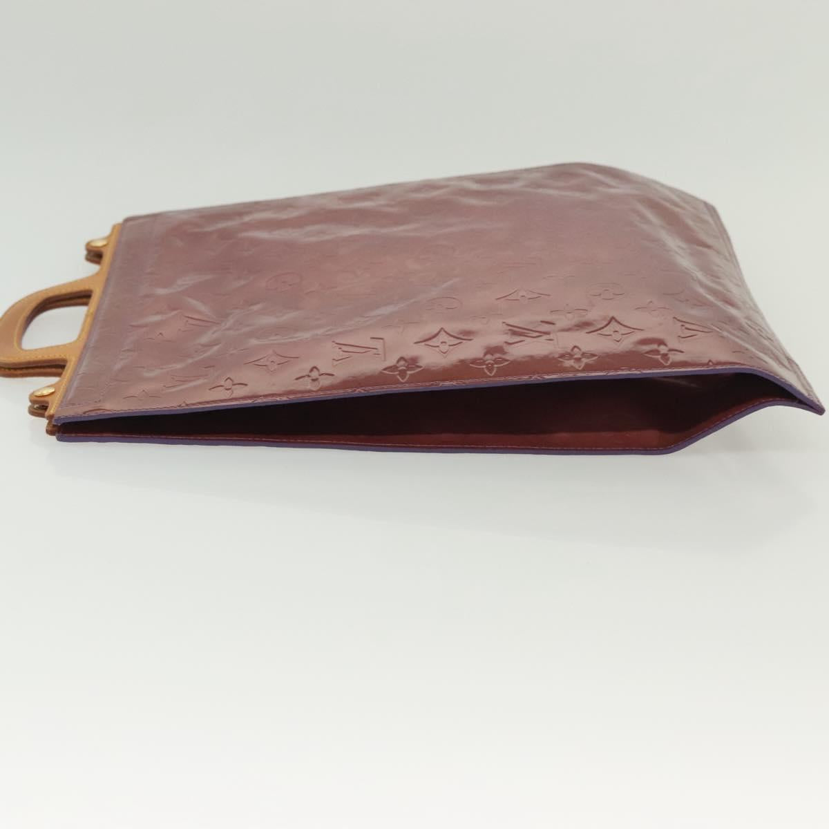 LOUIS VUITTON Monogram Vernis Stanton Tote Bag Purple Viole M91079 Auth BA4977
