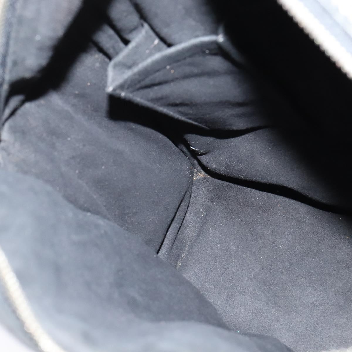 LOUIS VUITTON Monogram Difference Clarkson Bag Leather Black M92402 Auth BA4980