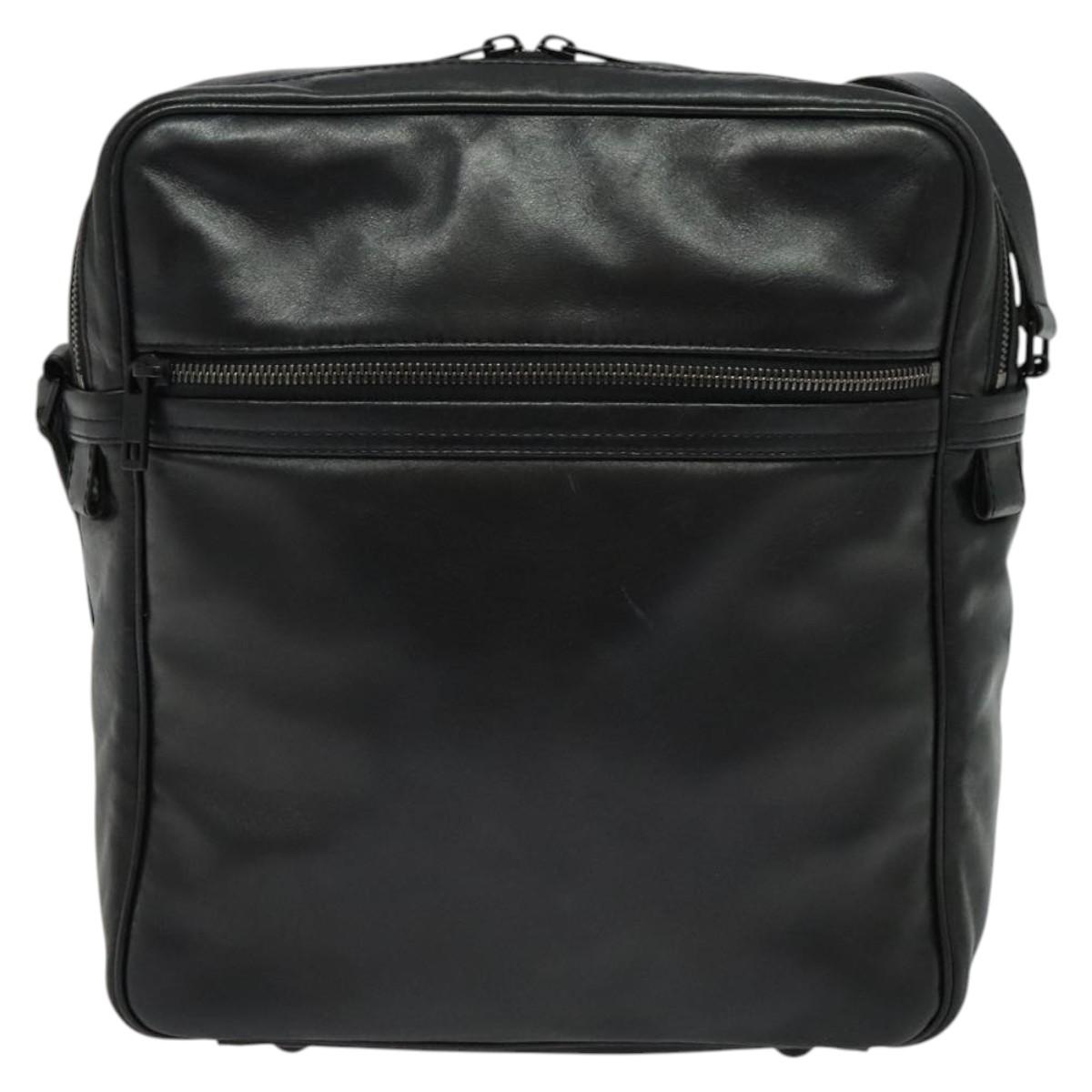 LOUIS VUITTON Monogram Difference Clarkson Bag Leather Black M92402 Auth BA4980