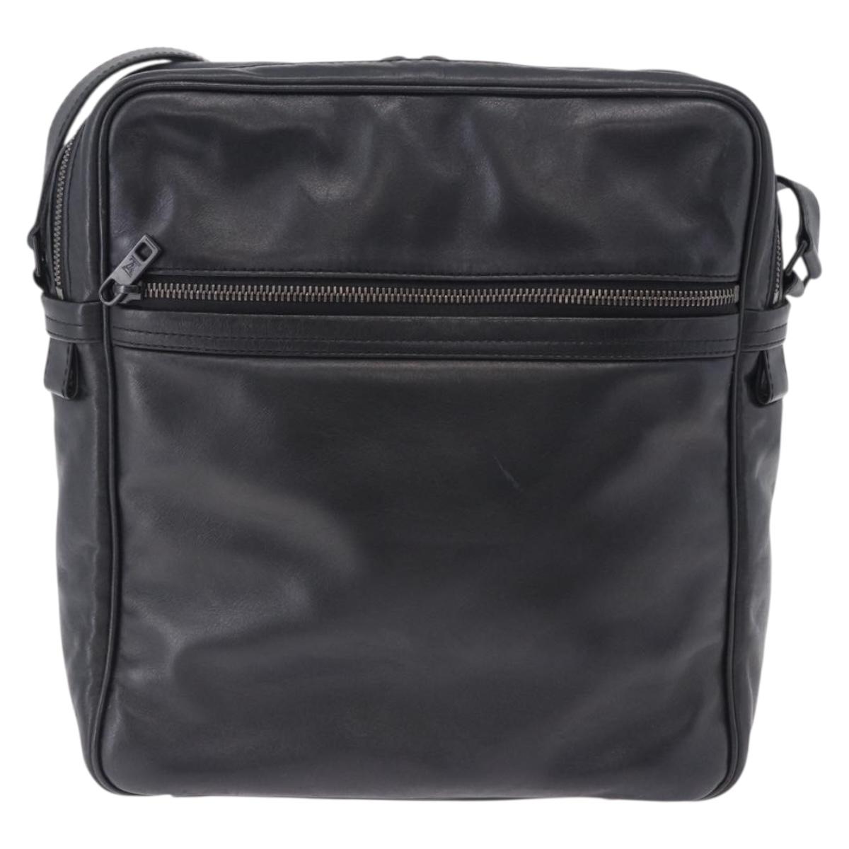 LOUIS VUITTON Monogram Difference Clarkson Bag Leather Black M92402 Auth BA4980
