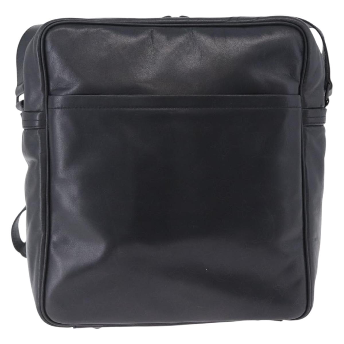 LOUIS VUITTON Monogram Difference Clarkson Bag Leather Black M92402 Auth BA4980
