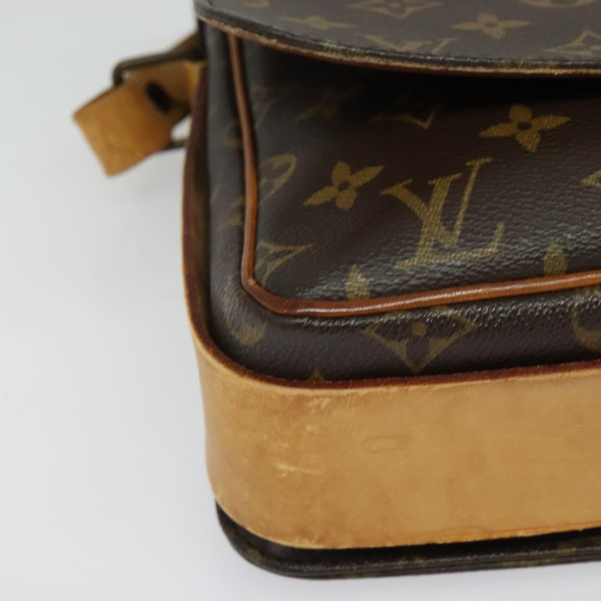 LOUIS VUITTON Monogram Cartouchiere GM Shoulder Bag M51252 LV Auth BA4985