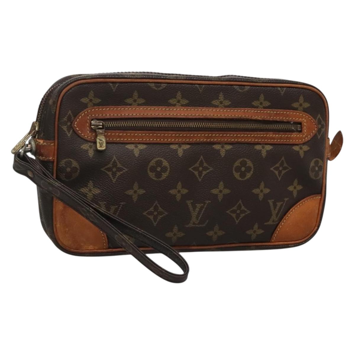 LOUIS VUITTON Monogram Marly Dragonne GM Clutch Bag M51825 LV Auth BA5002