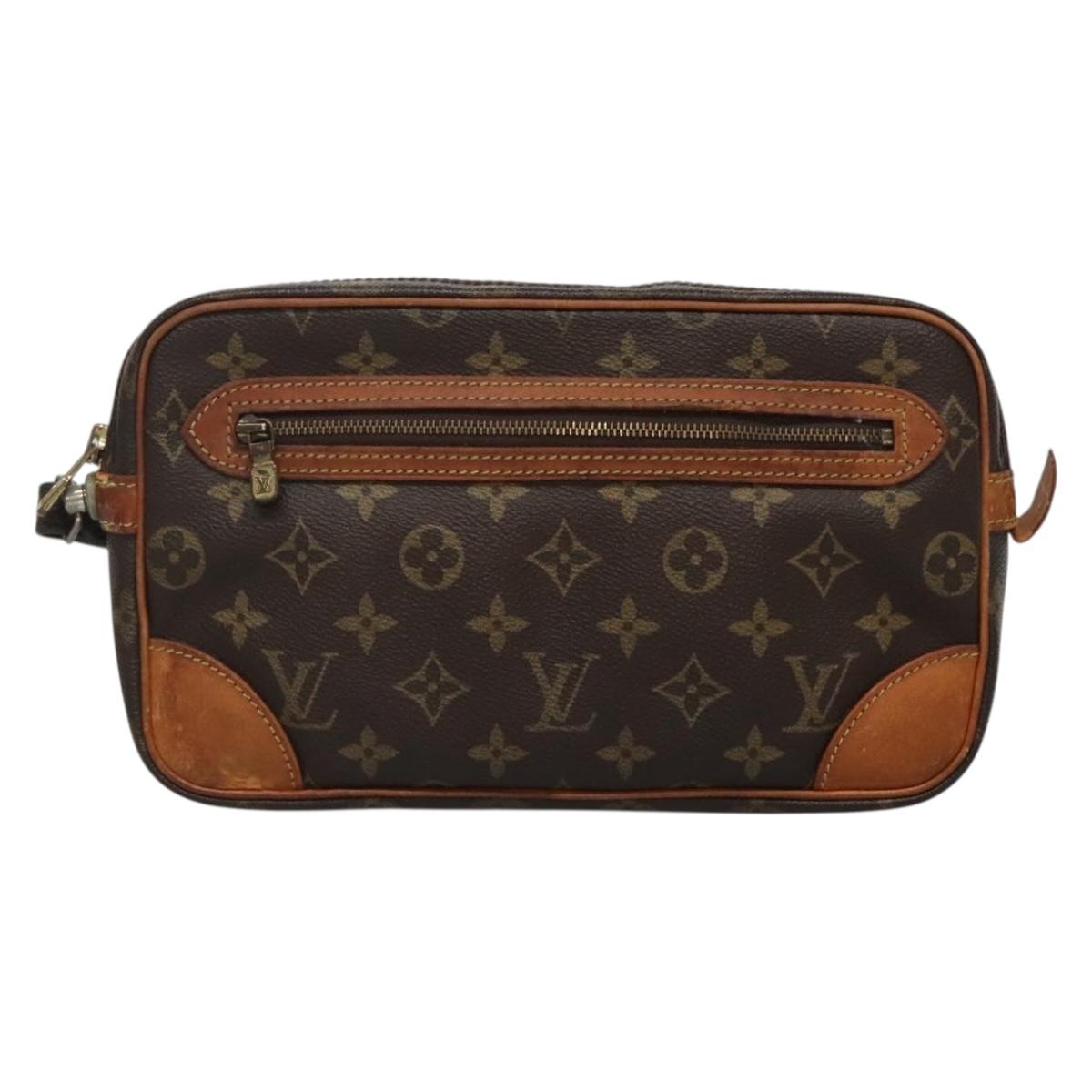 LOUIS VUITTON Monogram Marly Dragonne GM Clutch Bag M51825 LV Auth BA5002