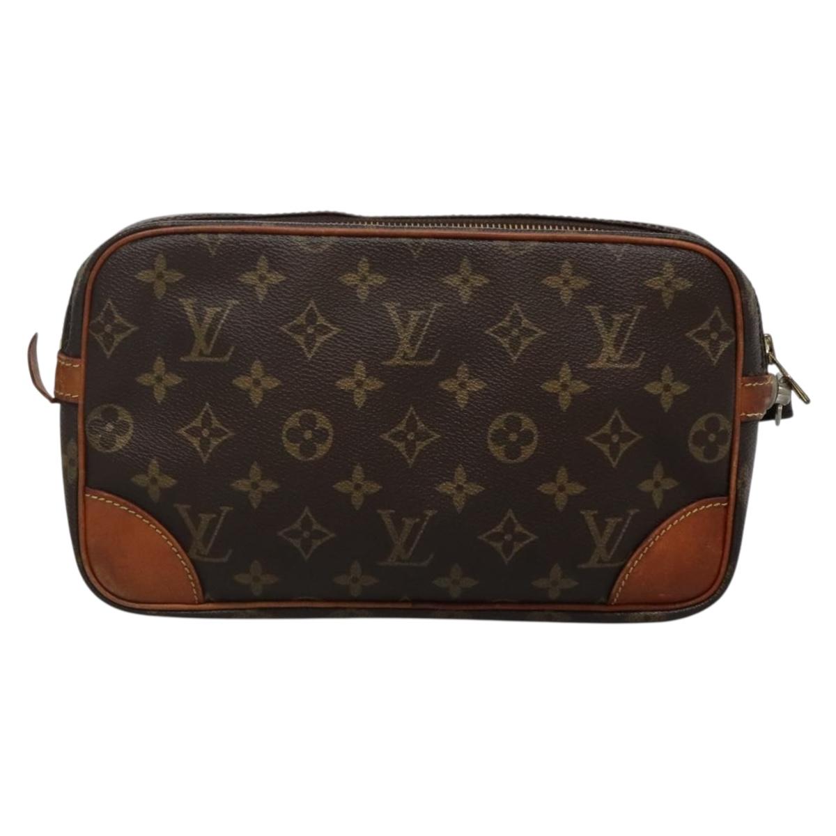 LOUIS VUITTON Monogram Marly Dragonne GM Clutch Bag M51825 LV Auth BA5002