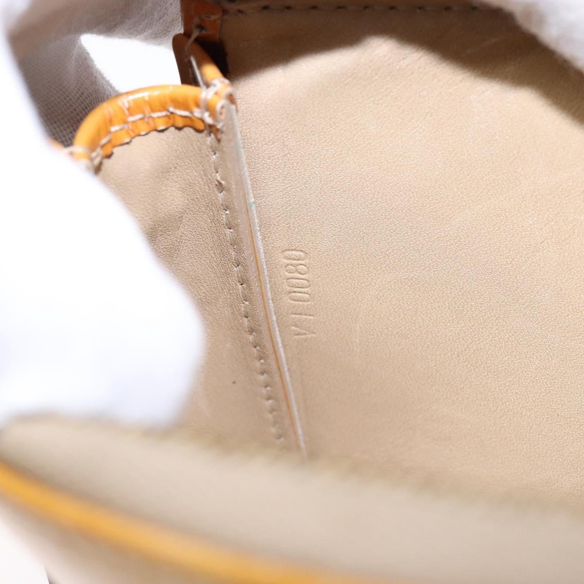 LOUIS VUITTON Monogram Vernis Lexington Pouch Beige M91010 LV Auth BA5005