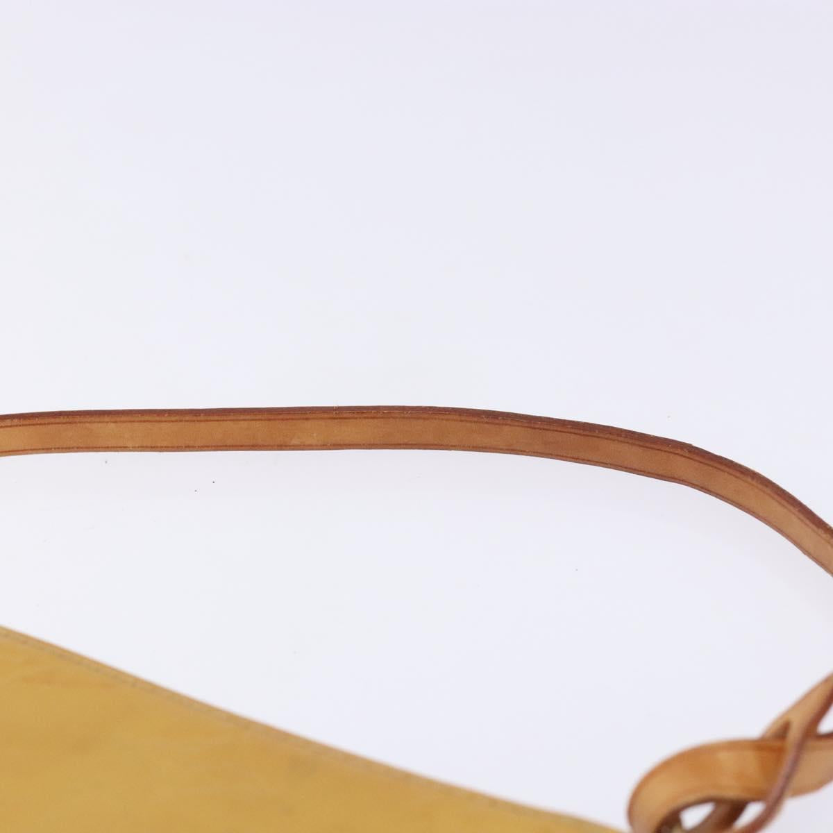 LOUIS VUITTON Monogram Vernis Lexington Pouch Beige M91010 LV Auth BA5005