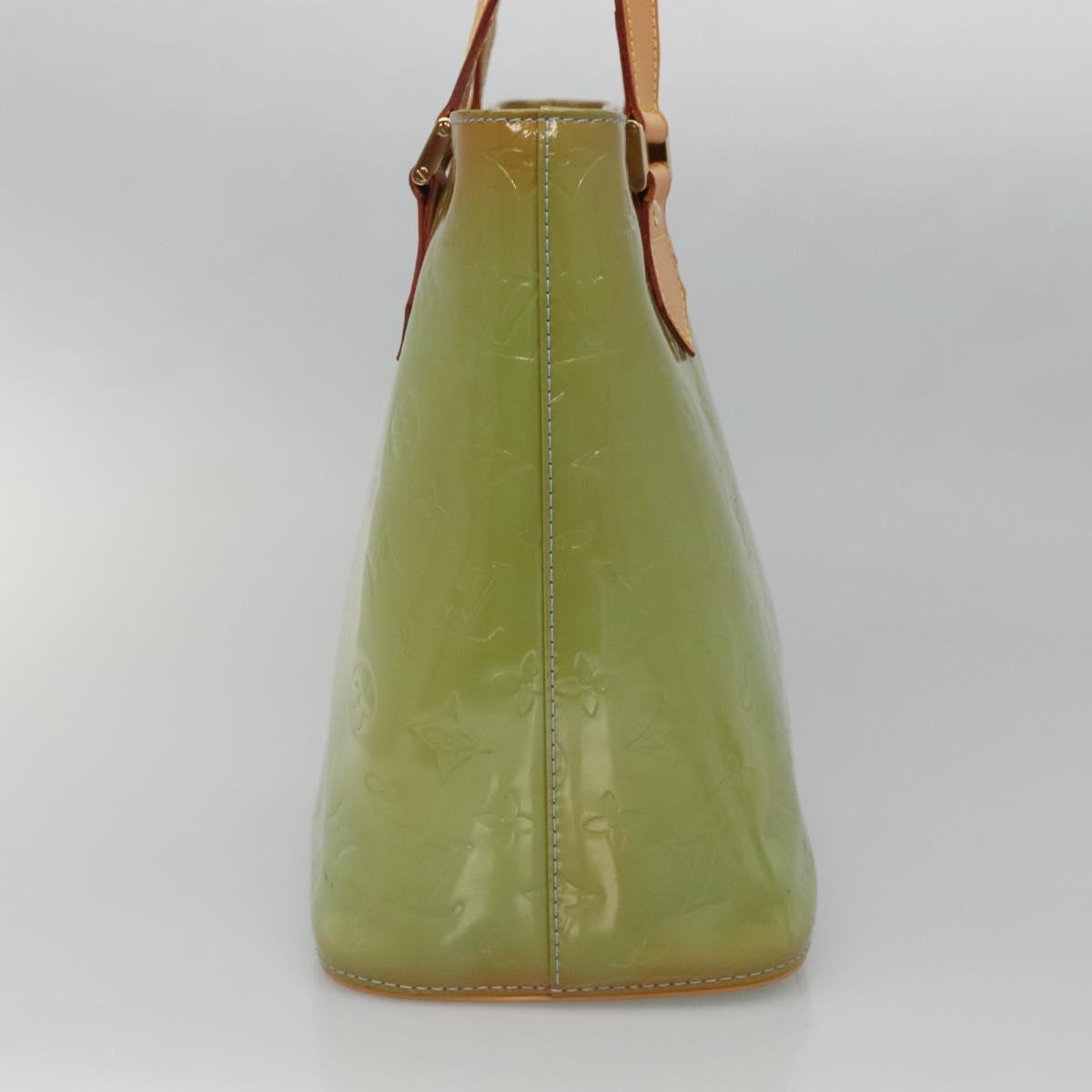 LOUIS VUITTON Monogram Vernis Houston Hand Bag Baby Blue M91005 LV Auth BA5011