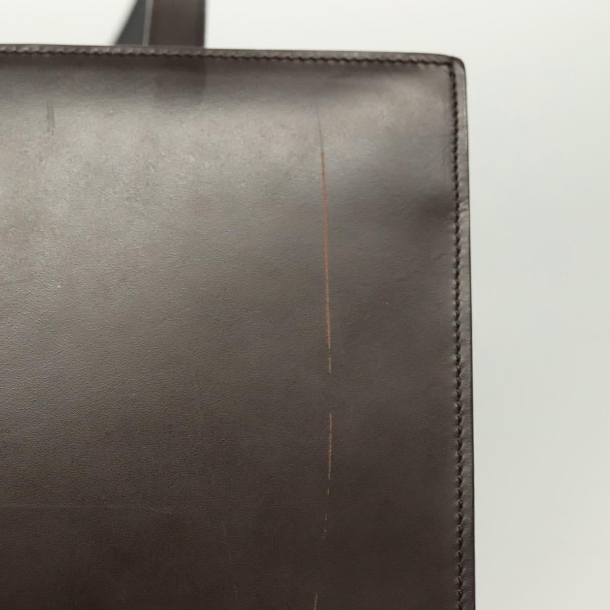 PRADA Tote Bag Leather Brown Auth BA5025