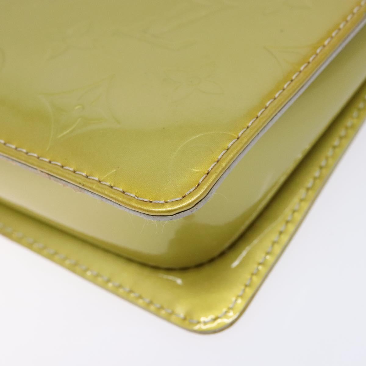 LOUIS VUITTON Monogram Vernis Motto Accessory Pouch Gris M91030 LV Auth BA5061