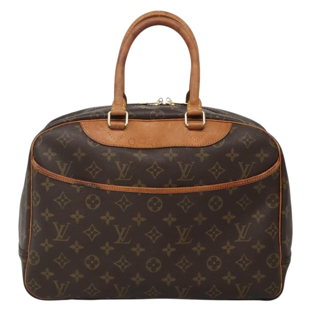LOUIS VUITTON Monogram Deauville Hand Bag M47270 LV Auth BA5071
