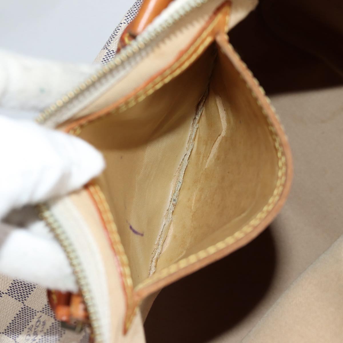 LOUIS VUITTON Damier Azur Speedy 35 Hand Bag N41535 LV Auth BA5077