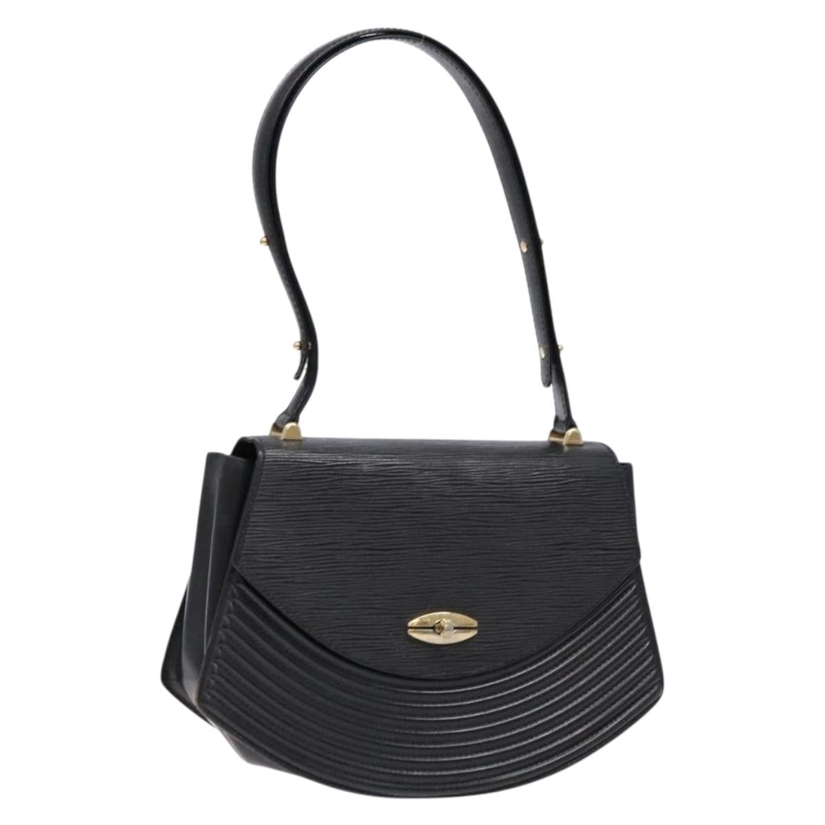 LOUIS VUITTON Epi Tilsitt Shoulder Bag Black M52482 LV Auth BA5078