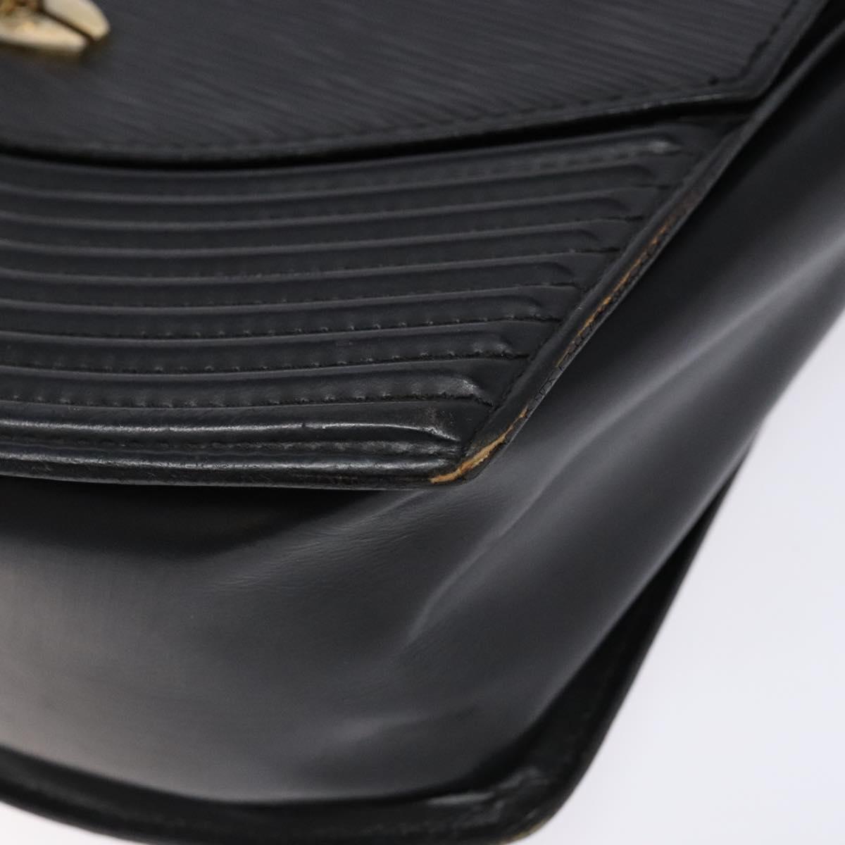 LOUIS VUITTON Epi Tilsitt Shoulder Bag Black M52482 LV Auth BA5078
