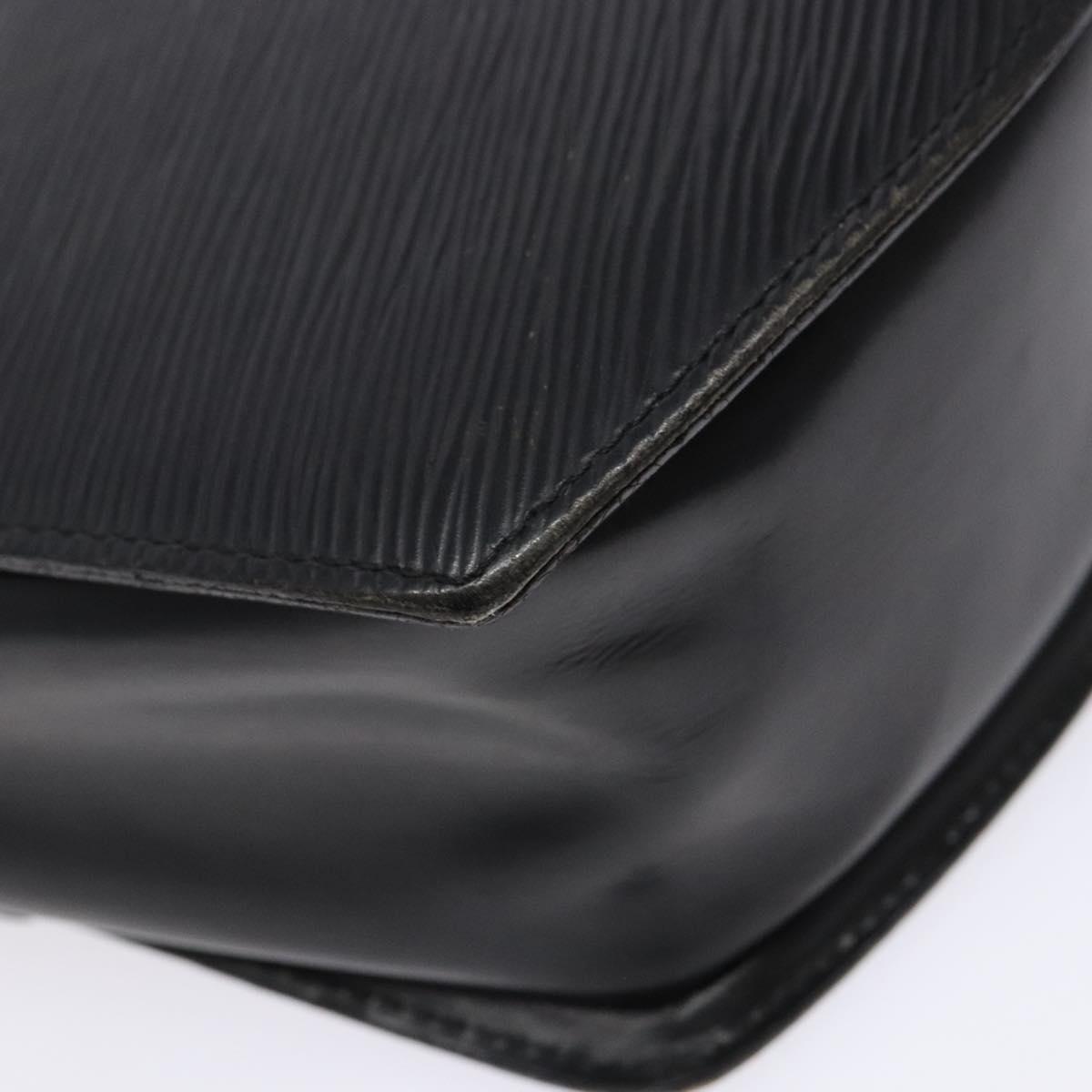 LOUIS VUITTON Epi Tilsitt Shoulder Bag Black M52482 LV Auth BA5078