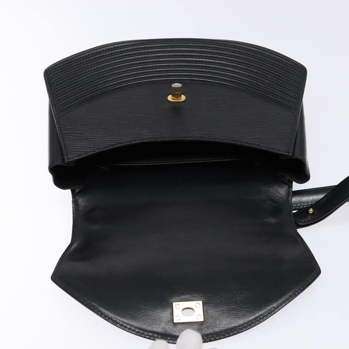 LOUIS VUITTON Epi Tilsitt Shoulder Bag Black M52482 LV Auth BA5078