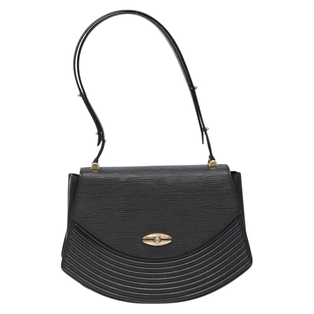 LOUIS VUITTON Epi Tilsitt Shoulder Bag Black M52482 LV Auth BA5078