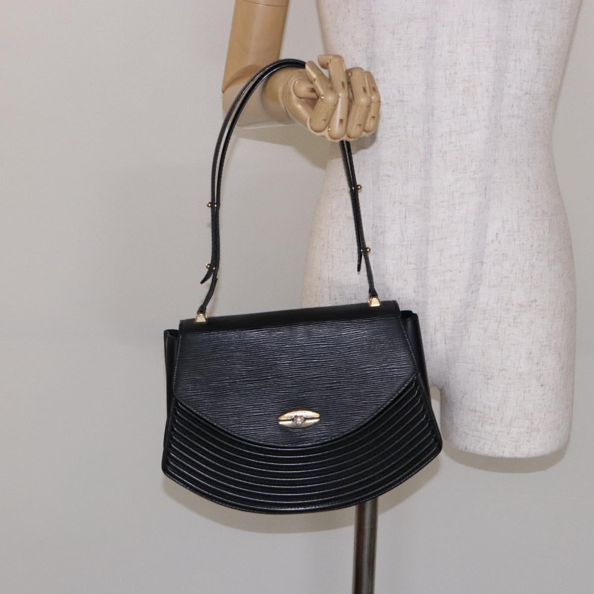 LOUIS VUITTON Epi Tilsitt Shoulder Bag Black M52482 LV Auth BA5078