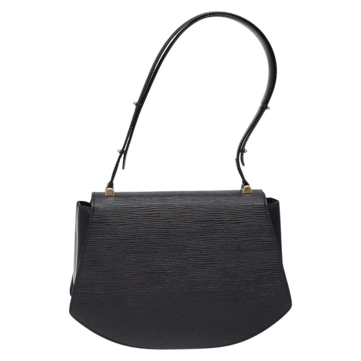 LOUIS VUITTON Epi Tilsitt Shoulder Bag Black M52482 LV Auth BA5078