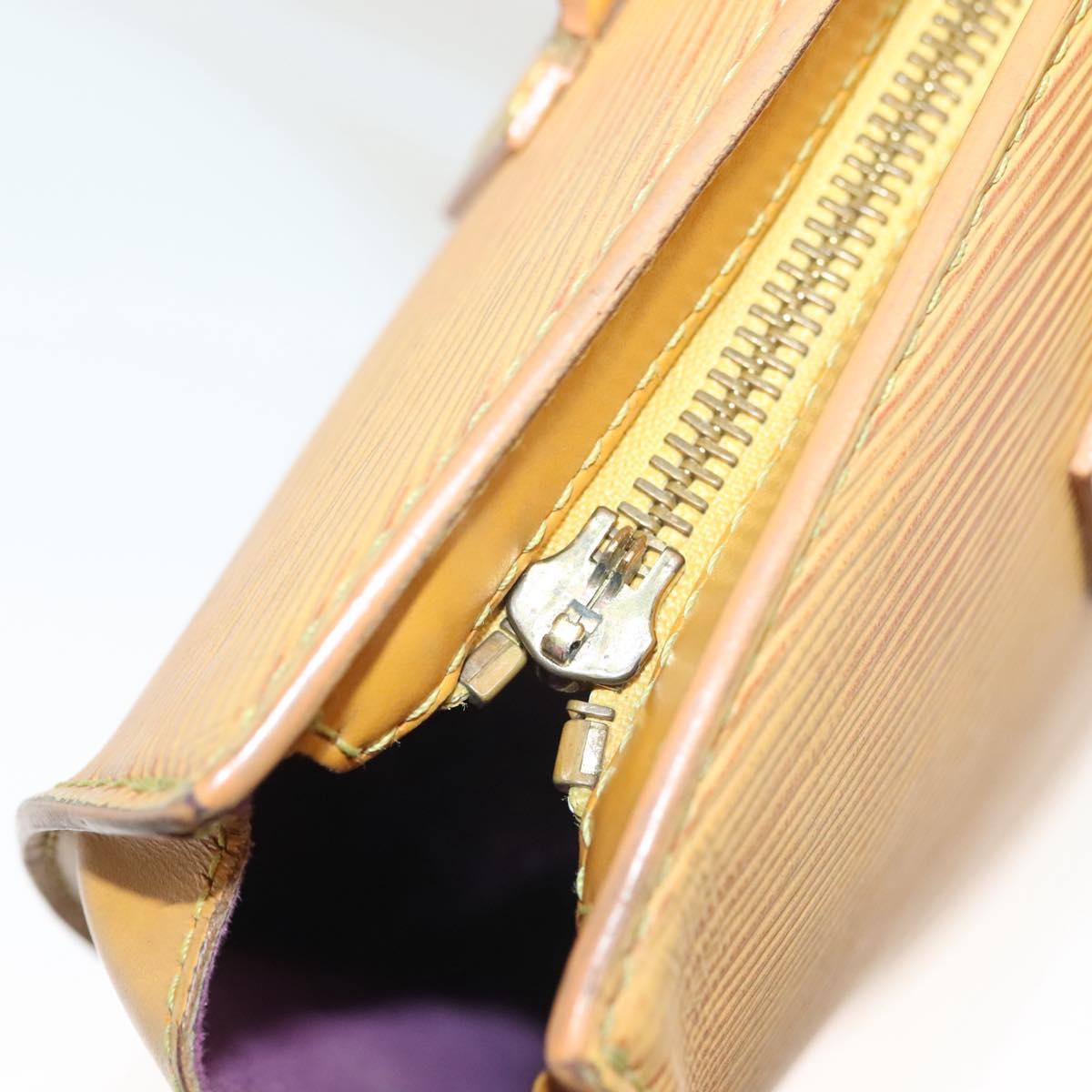 LOUIS VUITTON Epi Saint Jacques Poignees Long Bag Yellow M52339 LV Auth BA5080