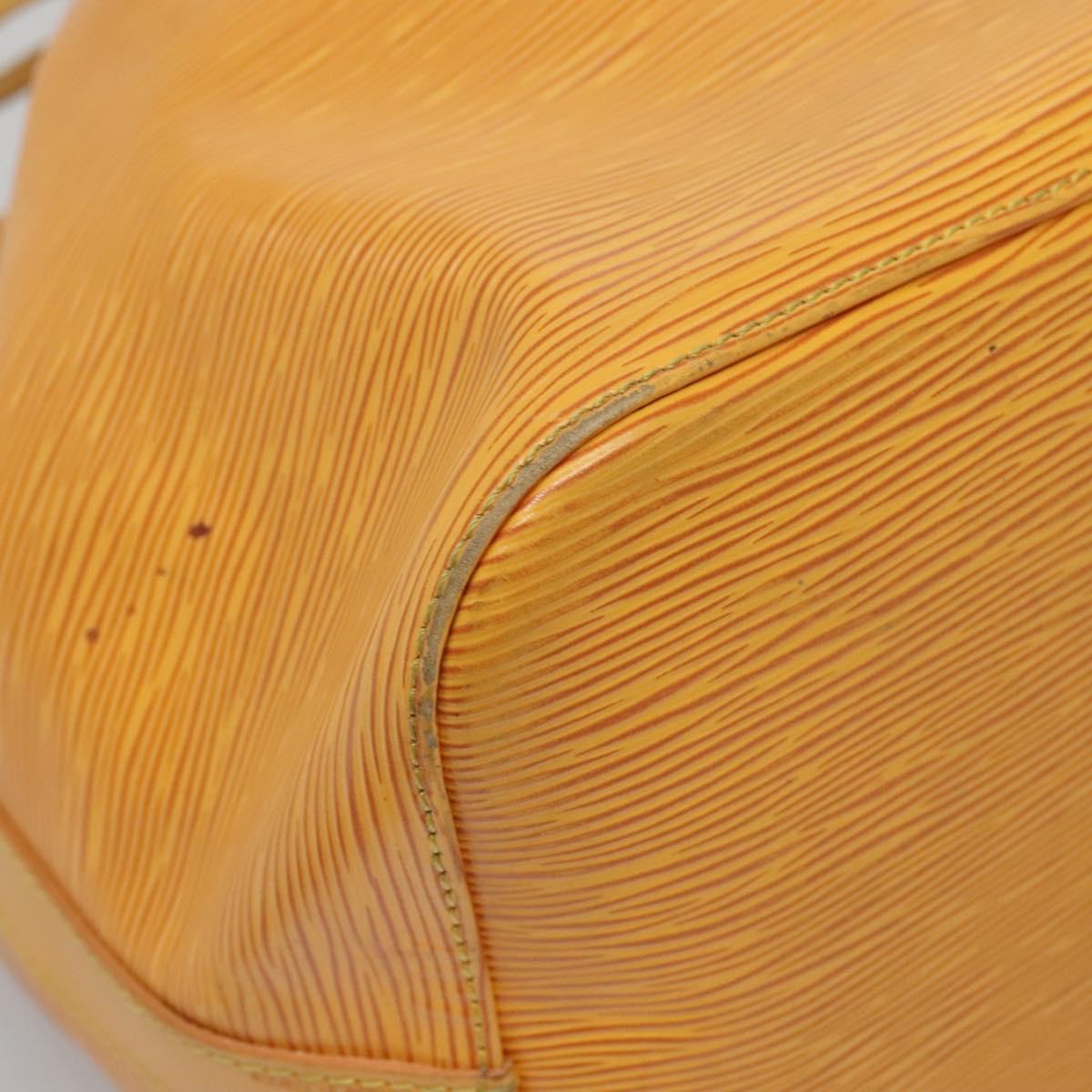 LOUIS VUITTON Epi Petit Noe Shoulder Bag Yellow M44109 LV Auth BA5081