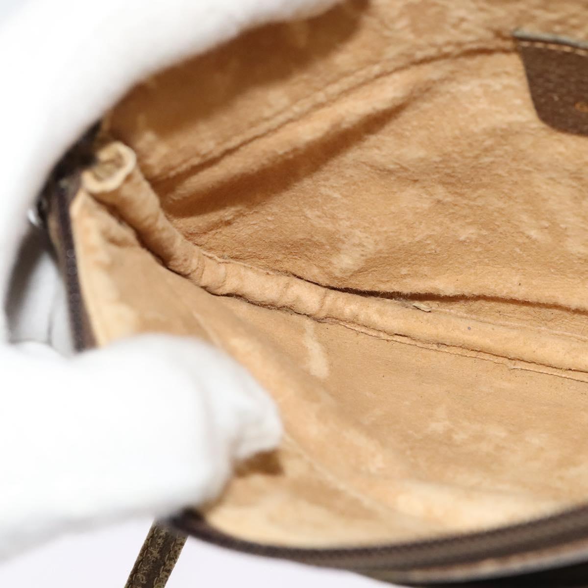GUCCI GG Supreme Shoulder Bag PVC Beige Gold 904 02 020 Auth BA5087