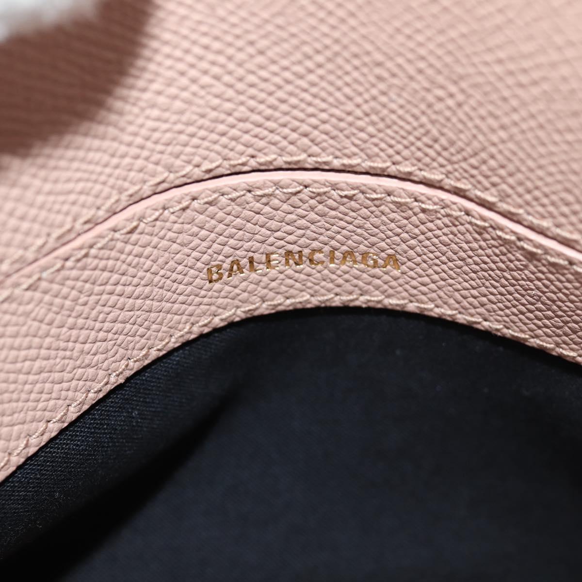BALENCIAGA Hand Bag Leather 2way Pink Gold 550646 Auth BA5103M
