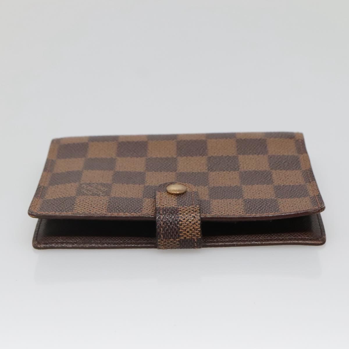LOUIS VUITTON Damier Ebene Agenda PM Day Planner Cover R20700 LV Auth BA5117