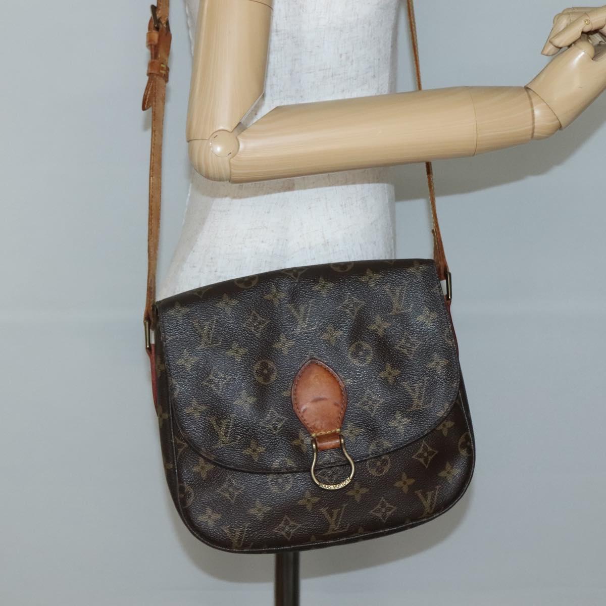 LOUIS VUITTON Monogram Saint Cloud GM Shoulder Bag M51242 LV Auth BA5140