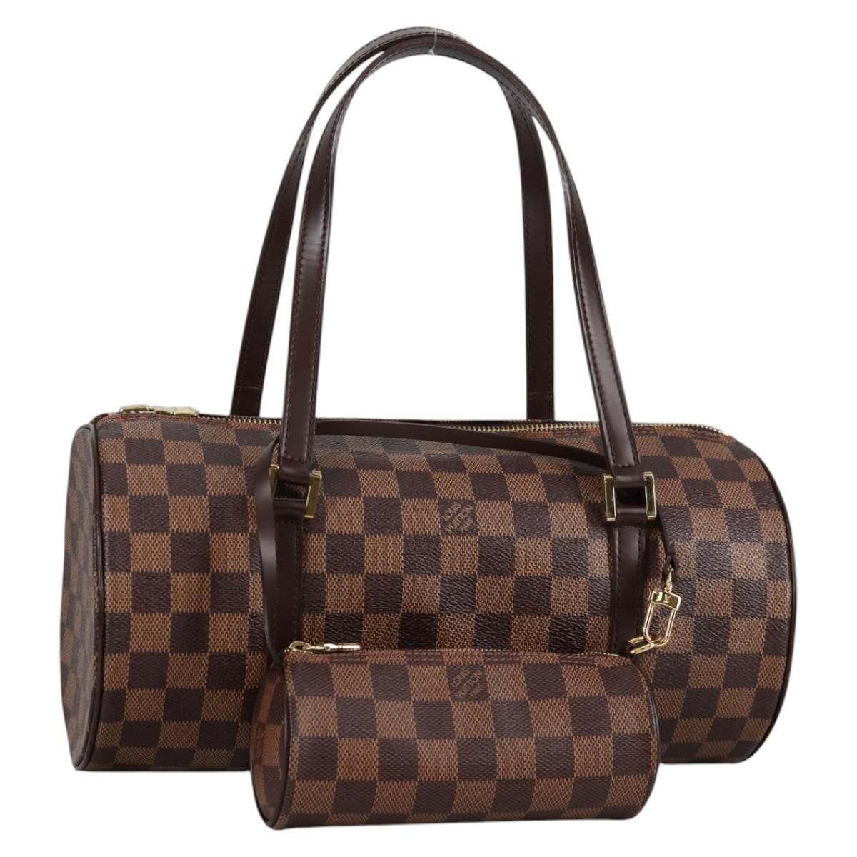 LOUIS VUITTON Damier Ebene Papillon 30 Hand Bag N51303 LV Auth BA5150V