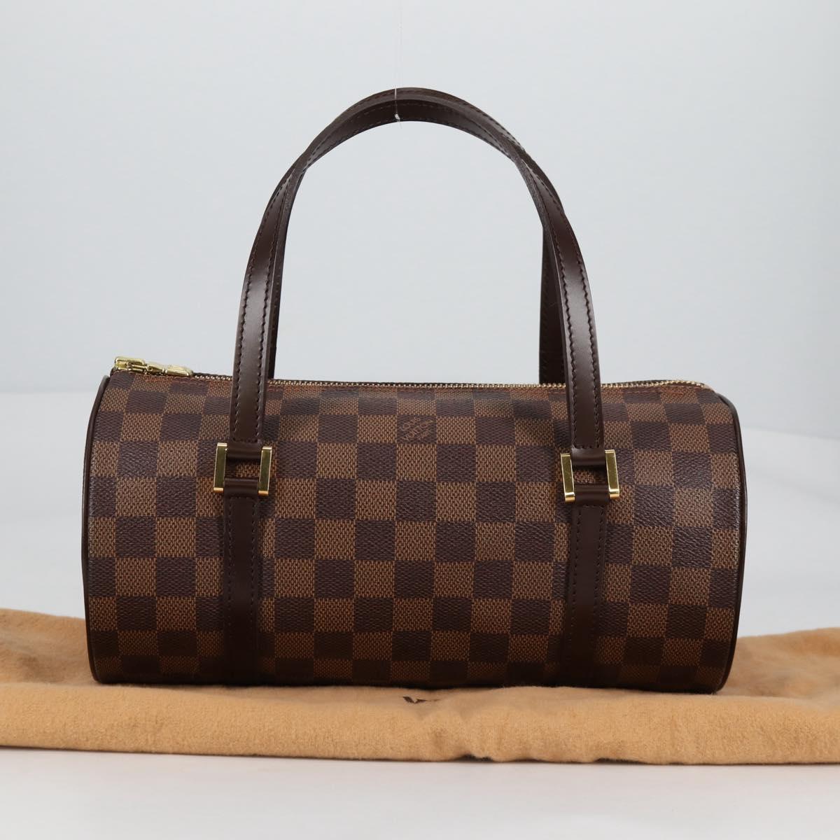 LOUIS VUITTON Damier Ebene Papillon 26 Hand Bag M51304 LV Auth BA5151V
