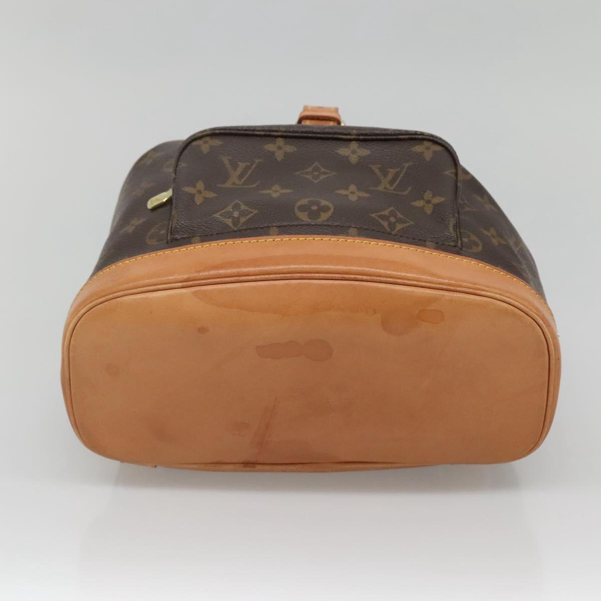 LOUIS VUITTON Monogram Montsouris MM Backpack M51136 LV Auth BA5166