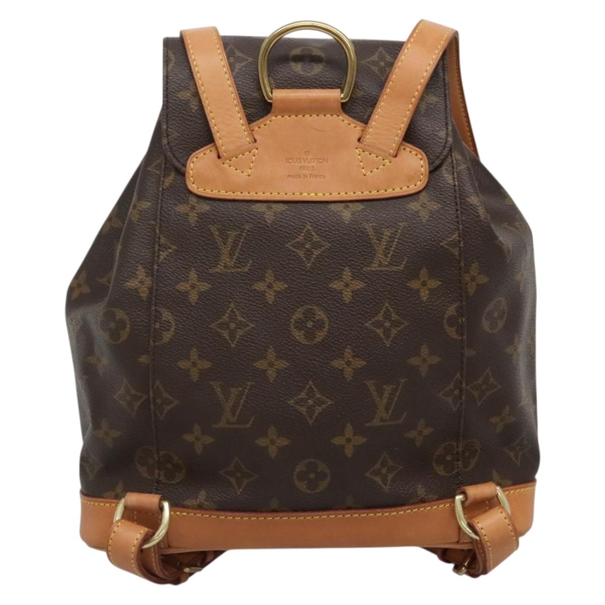 LOUIS VUITTON Monogram Montsouris MM Backpack M51136 LV Auth BA5166