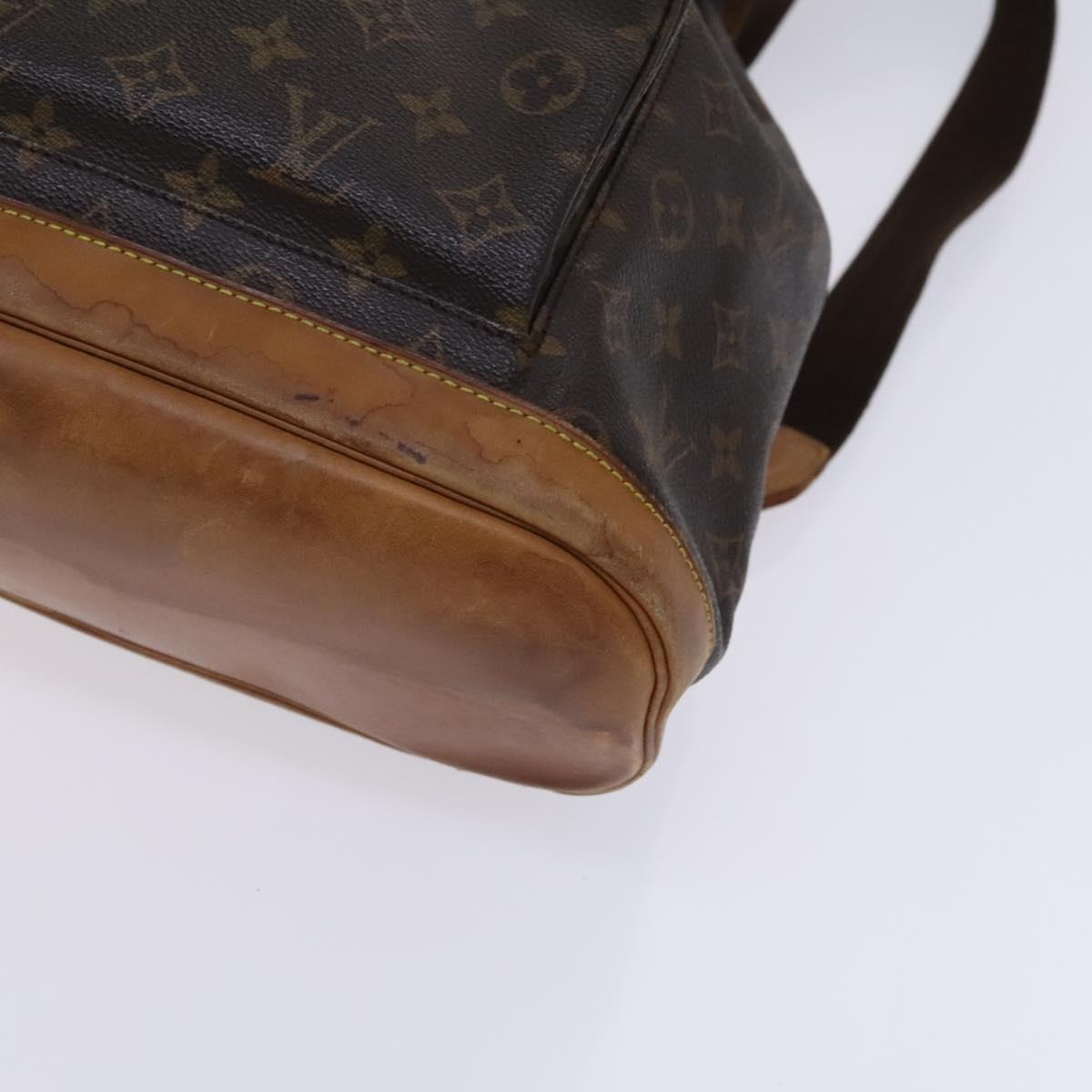 LOUIS VUITTON Monogram Montsouris GM Backpack M51135 LV Auth BA517