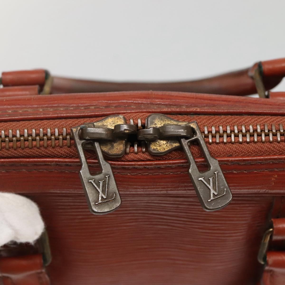 LOUIS VUITTON Epi Porte Documents Voyage Business Bag Brown M54478 Auth BA5171