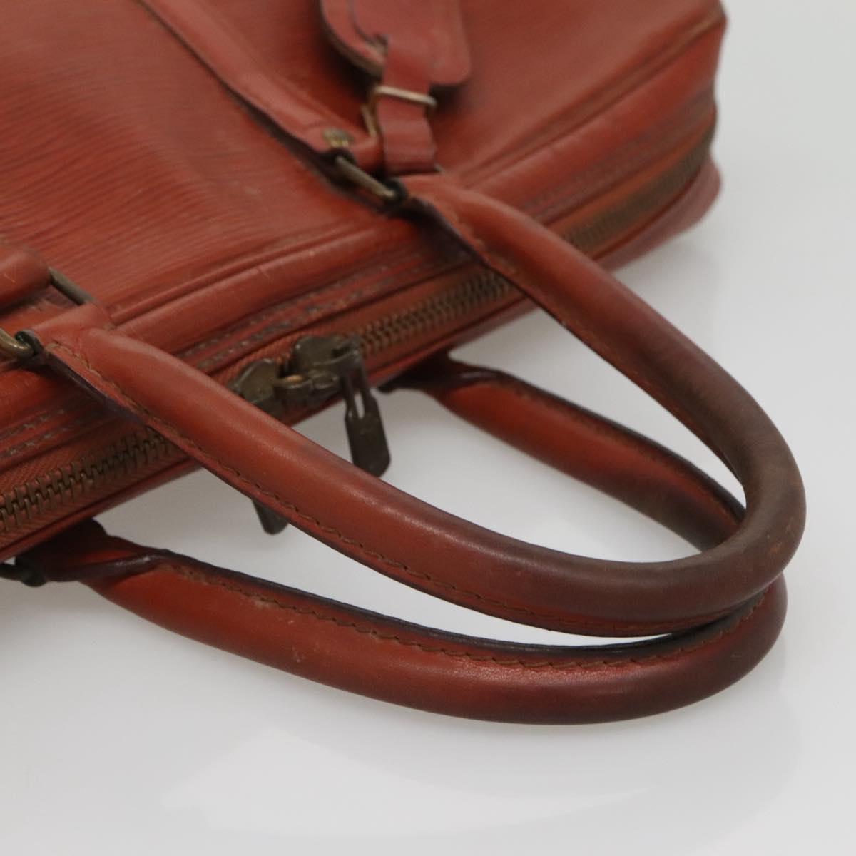 LOUIS VUITTON Epi Porte Documents Voyage Business Bag Brown M54478 Auth BA5171