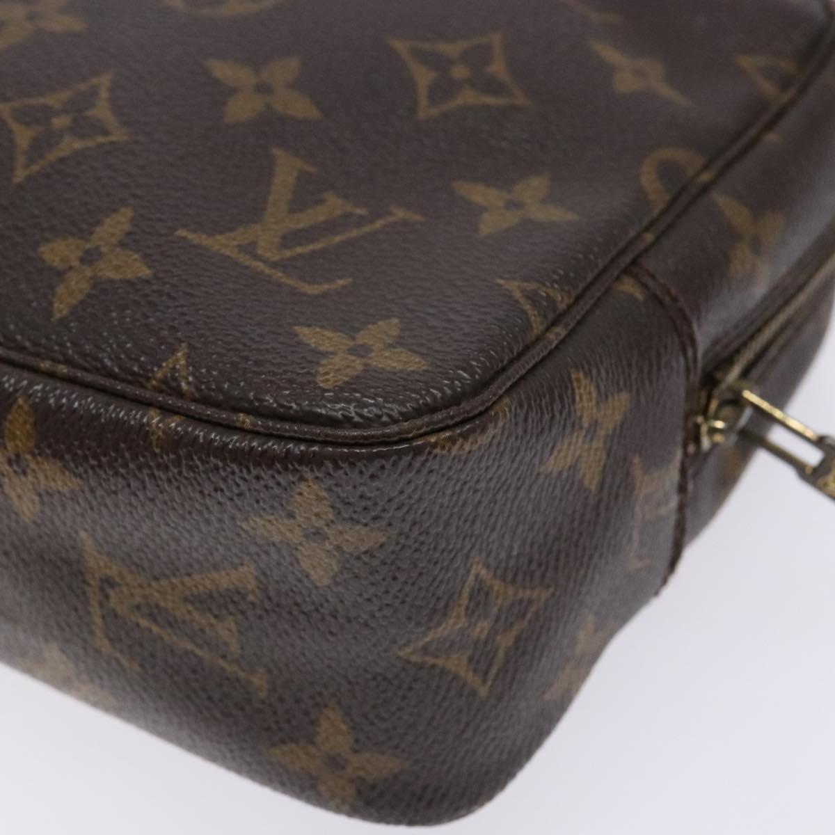 LOUIS VUITTON Monogram Trousse Toilette 23 Clutch Bag M47524 LV Auth BA5173