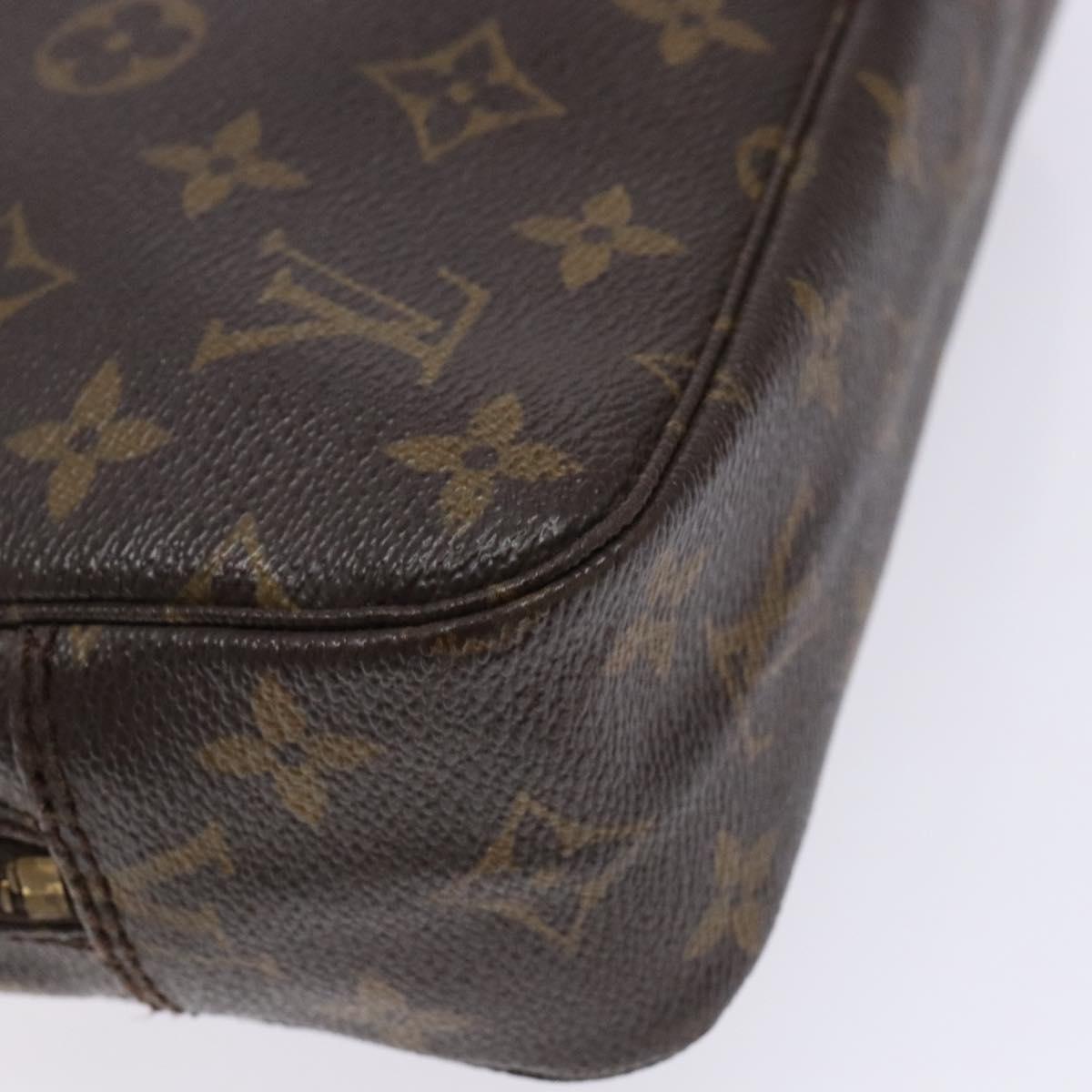 LOUIS VUITTON Monogram Trousse Toilette 23 Clutch Bag M47524 LV Auth BA5173