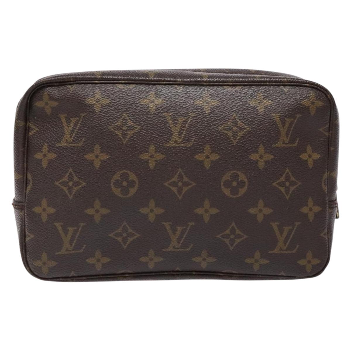 LOUIS VUITTON Monogram Trousse Toilette 23 Clutch Bag M47524 LV Auth BA5173