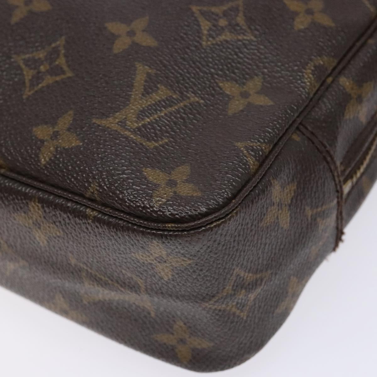 LOUIS VUITTON Monogram Trousse Toilette 23 Clutch Bag M47524 LV Auth BA5173