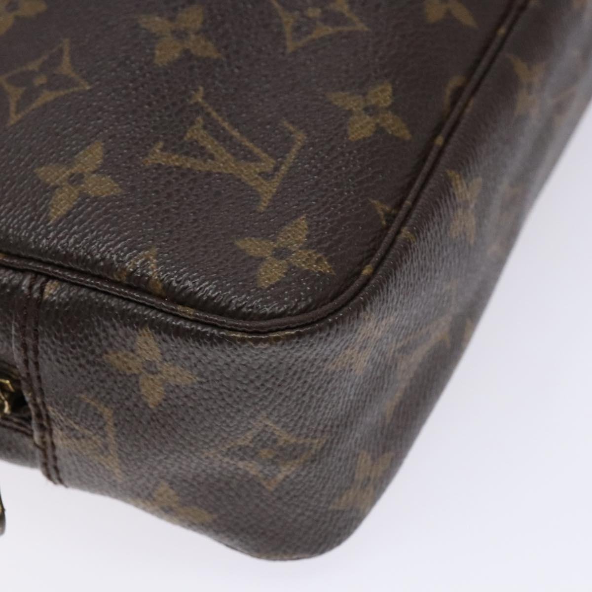 LOUIS VUITTON Monogram Trousse Toilette 23 Clutch Bag M47524 LV Auth BA5173