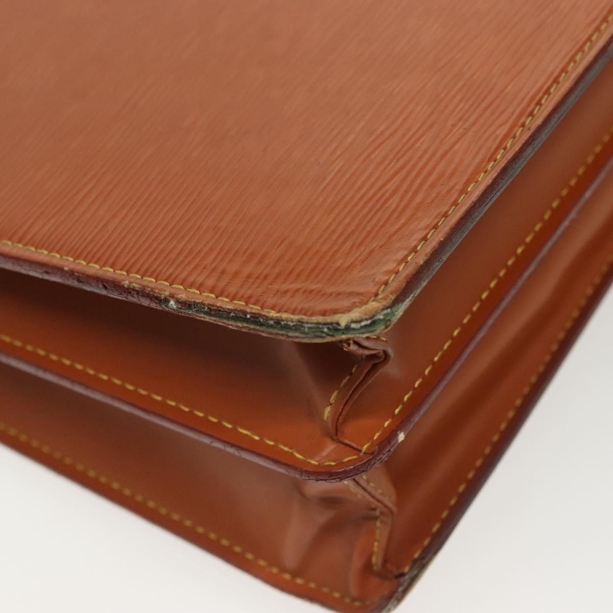 LOUIS VUITTON Epi Serviette Conseiller Briefcase Brown M54423 LV Auth BA5192