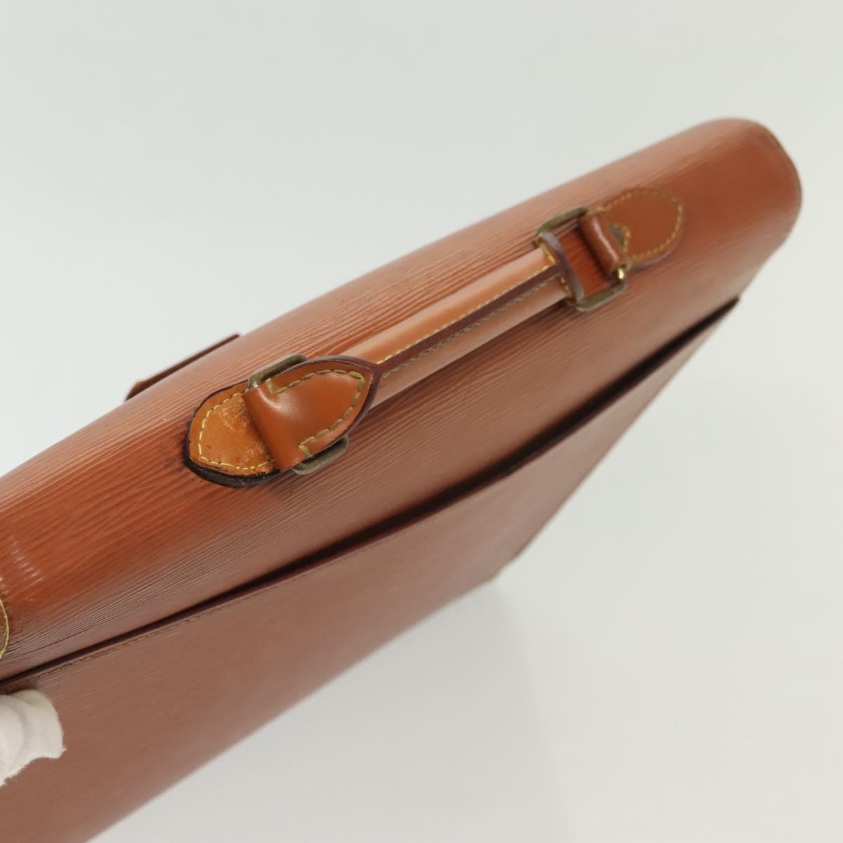 LOUIS VUITTON Epi Serviette Conseiller Briefcase Brown M54423 LV Auth BA5192