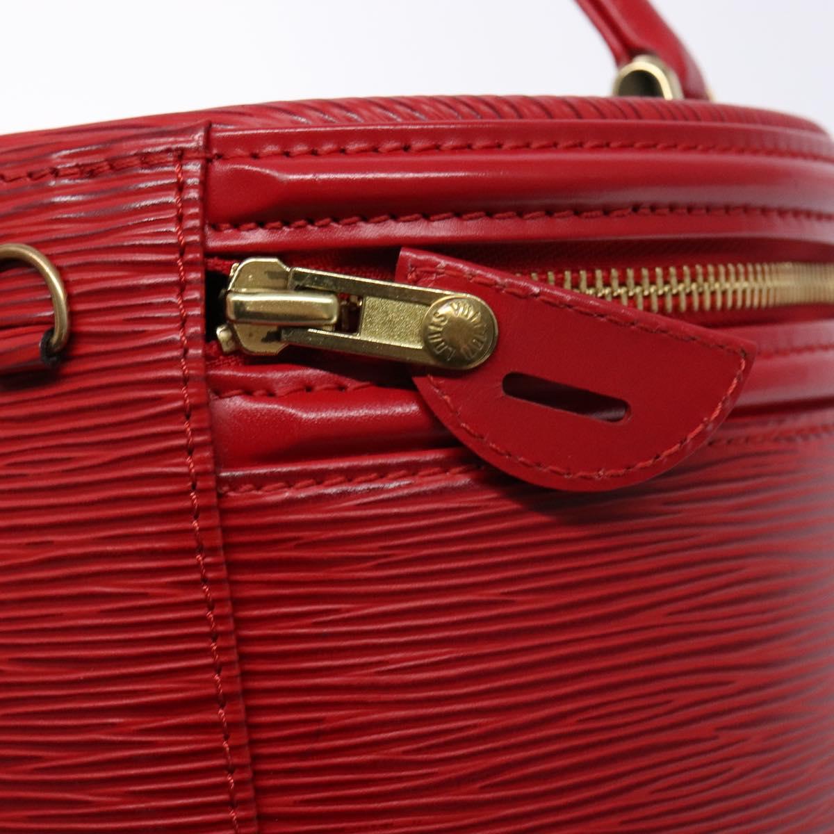 LOUIS VUITTON Epi Cannes Hand Bag Red M48037 LV Auth BA5193