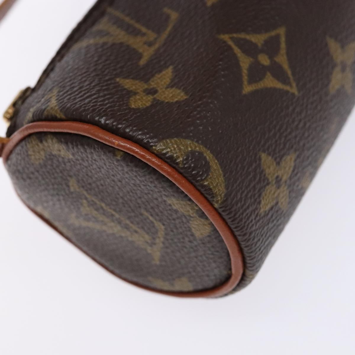 LOUIS VUITTON Monogram Papillon Pouch LV Auth BA5194