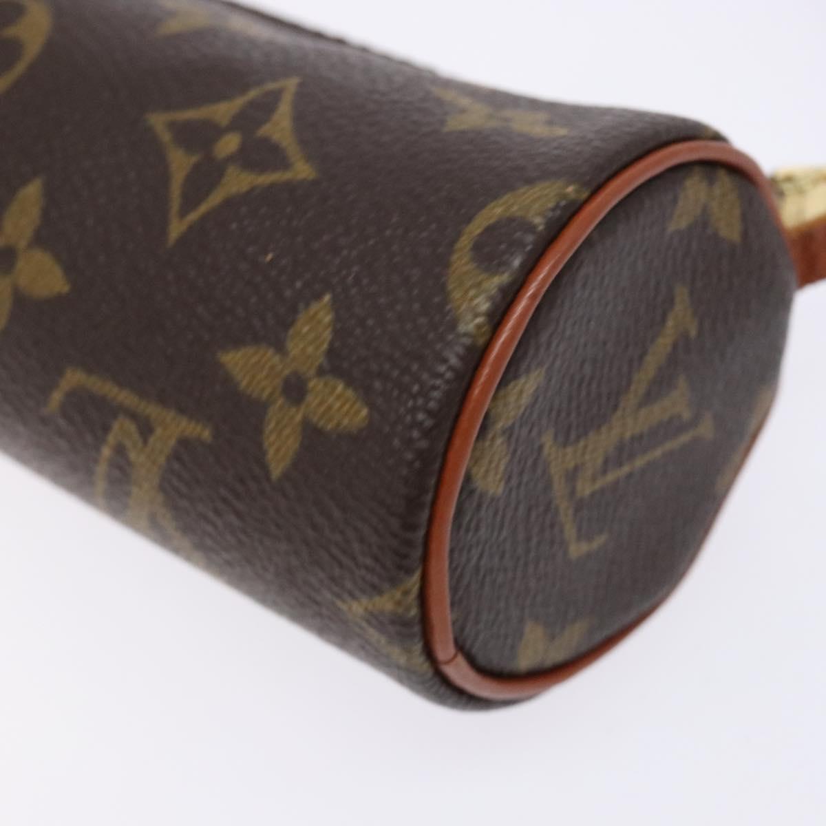 LOUIS VUITTON Monogram Papillon Pouch LV Auth BA5194