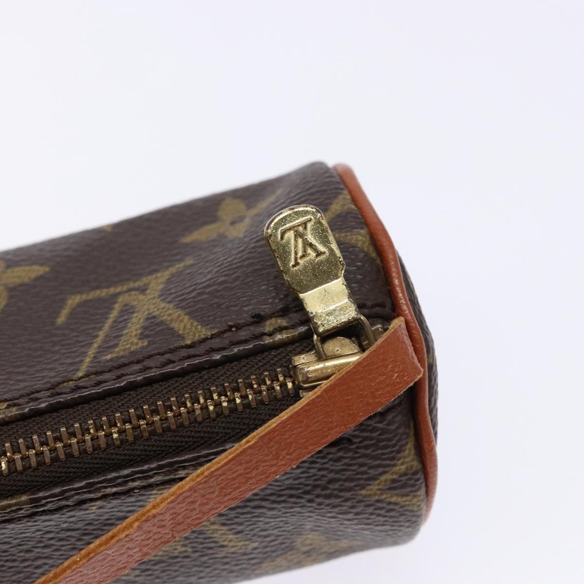 LOUIS VUITTON Monogram Papillon Pouch LV Auth BA5194